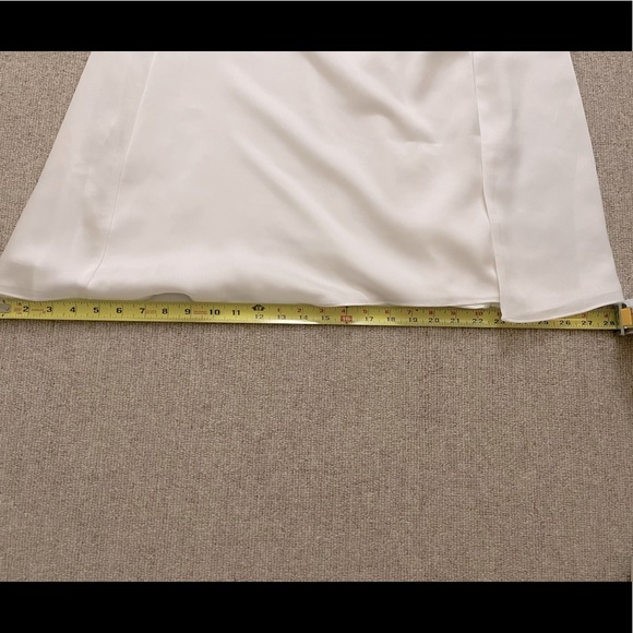 Fame&Partners NWT/BOX Ivory Satin wrap maxi dress BRIDES&BRIDESMAID Fits 6-8 - Picture 16 of 17